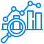 Data analysis and statistics icon