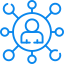 Network connections illustrating business communication.